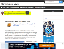 Tablet Screenshot of garnishmentlaws.org